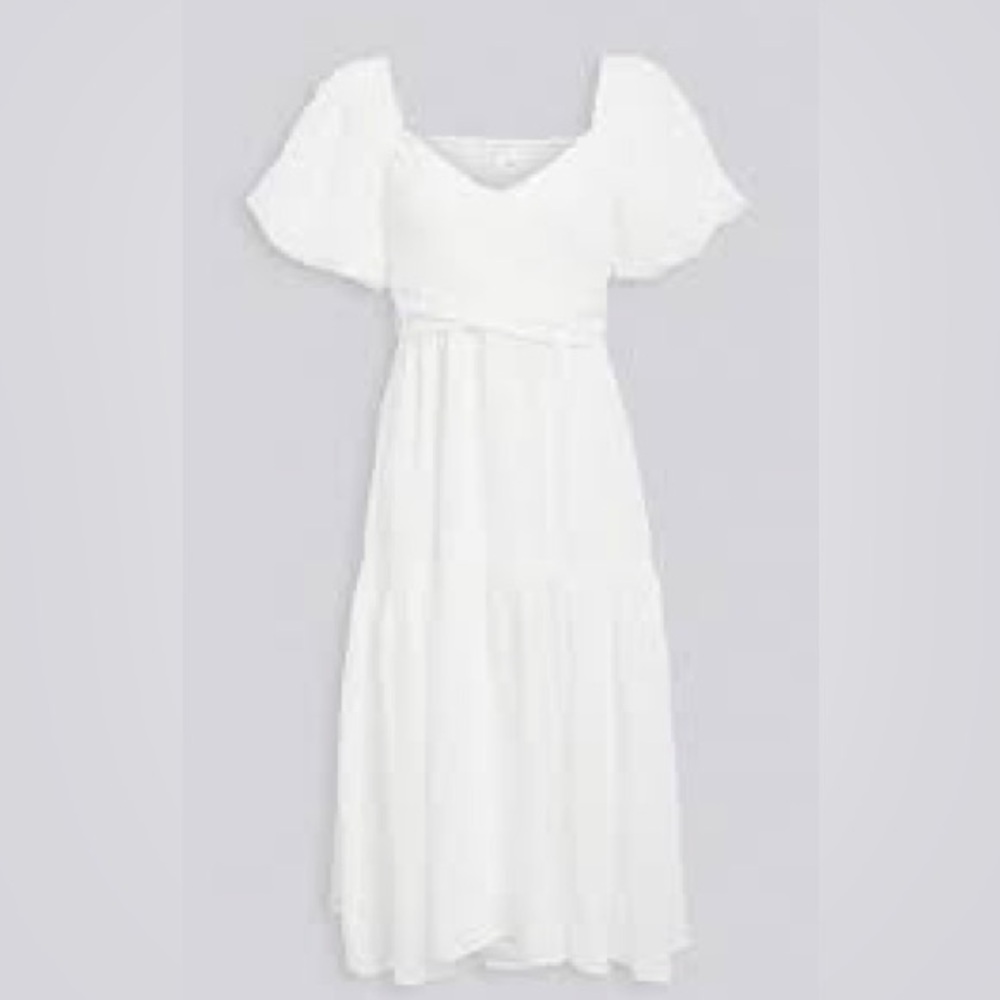 ASTR the label Women's Short Puff Sleeve Sweetheart Neckline size S